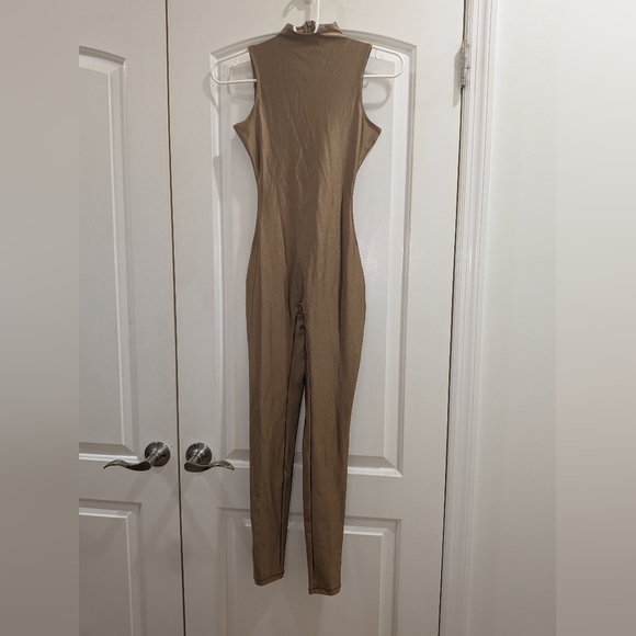 1. NWT SKIMS SHINE SPANDEX JERSEY CATSUIT IN SIENNA - Picture 5 of 7